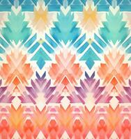 Geomentic watercolor pattern background photo