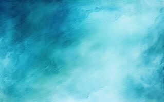 Blue watercolor painted background photo