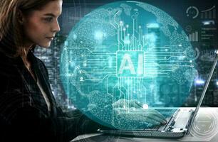 AI chatbot - Artificial Intelligence digital concept Artificial Intelligence Technology photo