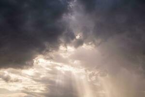 Cloud colorful sun beam photo