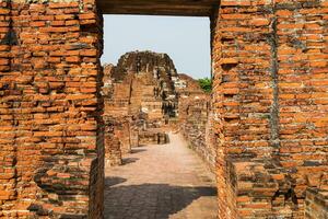 Temple brick pagoda ancient ruins invaluable photo
