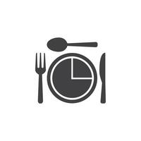 Restaurant icon in flat style. Food vector illustration on white isolated background. Cafe business concept.