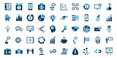 finance icon vector set. business icons set vector illustration