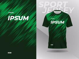 verde deporte jersey Bosquejo diseño modelo para ropa de deporte vector