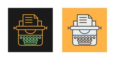 Typewriter Vector Icon