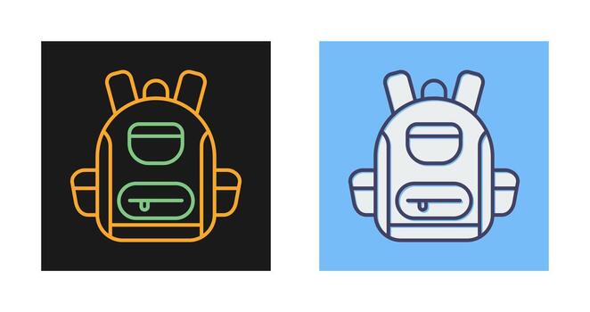 icono de vector de mochila