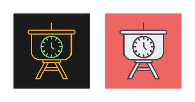 Time Manage Presentation Vector Icon