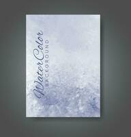 Cards with watercolor background. Design for your cover, date, postcard, banner, logo. vector