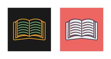 Open Book Vector Icon