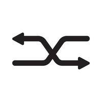 symbol of bidirectional arrows data transfer vector