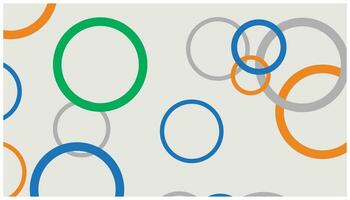 Colorful circles on a white background. Vector illustration for your design. Abstract background with colorful circles pattern.