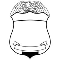 vector ilustración de seguridad policía Insignia , alguacil Insignia