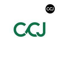 Letter CCJ Monogram Logo Design vector