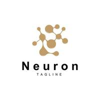 Neuron Logo, Cel Dna Network Vector, And Particle Technology, Simple Illustration Template Design vector