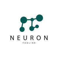 Neuron Logo, Cel Dna Network Vector, And Particle Technology, Simple Illustration Template Design vector