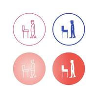 Guard Checking Briefcase Vector Icon