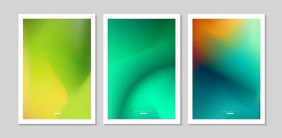 Set of Abstract liquid gradient Background. Colorful Fluid Color Gradient. Design Template For ads, Banner, Poster, Cover, Web, Brochure, Wallpaper, and flyer. Vector. vector