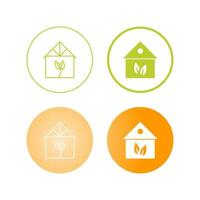 Green House Vector Icon