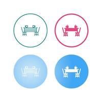 Dining Table Vector Icon