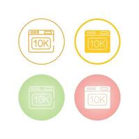 10k Vector Icon