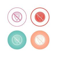 No Gps Vector Icon