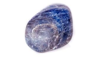 Macro mineral stone sapphire on white background photo