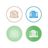 Content Writing Vector Icon