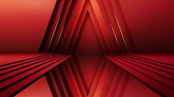 Red luxurious stage background, 3d rendering. video