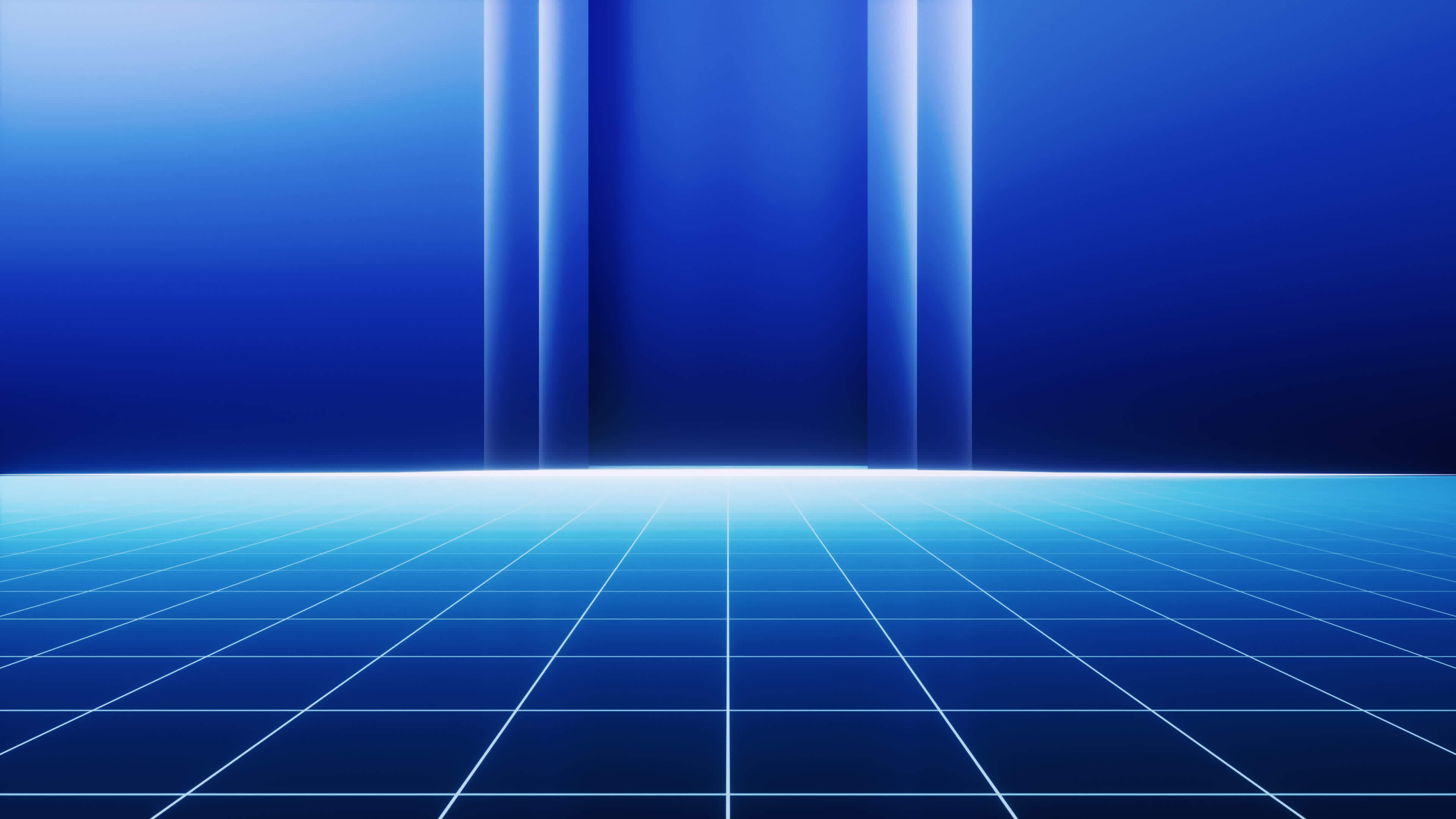 Dark blue grid floor background, 3d rendering. 27826129 Stock Video at