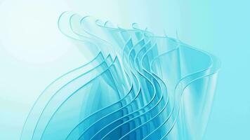 Gradient multilayer glass background, 3d rendering. video