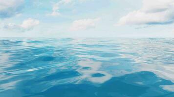 Empty water surface, 3d rendering. video