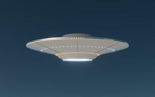 Science fiction UFO spaceships, 3d rendering. photo