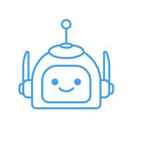 robot cabeza avatar vector diseño. dibujos animados robot cabeza icono