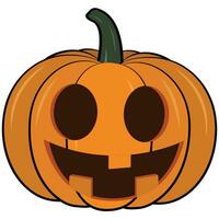 scary pumpkins halloween vector