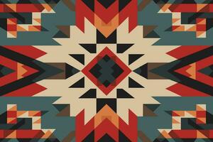 Modern geometric shapes patterns, seamless vector illustration. Pattern designs with modern geometric shapes can be printed as a background image or used for rugs, carpets, or textile fabric.