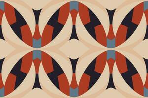Modern geometric shapes patterns, seamless vector illustration. Pattern designs with modern geometric shapes can be printed as a background image or used for rugs, carpets, or textile fabric.