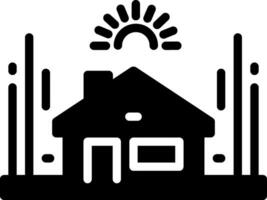 sólido icono para estructura vector