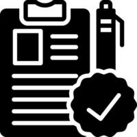 solid icon for course vector