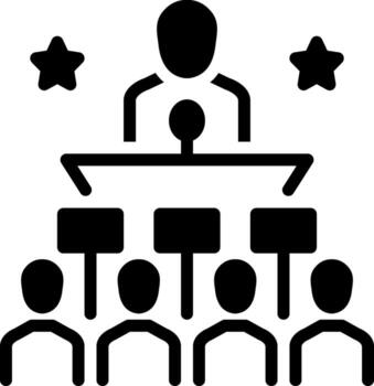 solid icon for politically vector