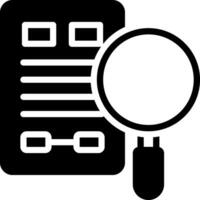 solid icon for evidence vector