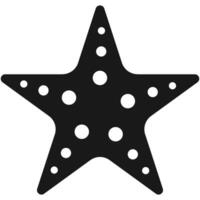 estrella pescado icono vector