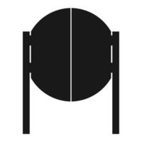 Salon door icon vector