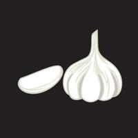 garlic icon design. vegetable sign and symbol. vector
