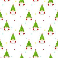 Vector - Cute Gnome with polka dot. Christmas, New year concept.