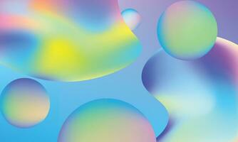 fluid pastel colorful gradient background vector