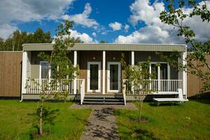 summer country house in the forest photo