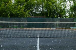 empty tennis court, sports lifestyle photo