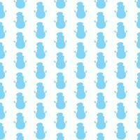 Snowman pattern for background, wrapping paper, backdrop, fabric, etc. vector