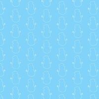 Snowman pattern for background, wrapping paper, backdrop, fabric, etc. vector