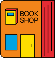 Book Stores flat line png